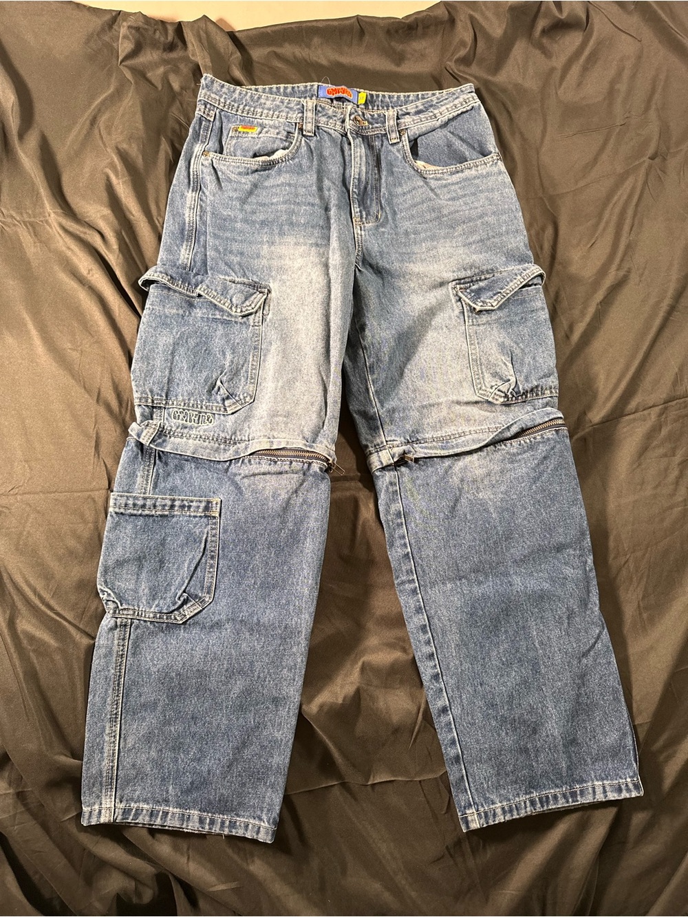 Empyre Denim Convertible Jean Short Cargo Pants Retro Y2K Heavyweight 32 Retro